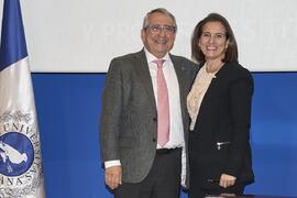 Toma de posesión de María Teresa Sánchez Compaña como profesora titular del Área de Didáctica de la Matemática de la Universidad de Málaga. Toma de posesión de nuevos catedráticos y profesores titulares de la Universidad de Málaga. Paraninfo. Noviembre de 2023