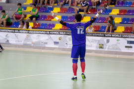 Partido Irán contra Rusia. 14º Campeonato del Mundo Universitario de Fútbol Sala 2014 (FUTSAL). Antequera. Julio de 2014
