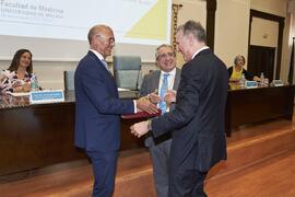 Reconocimiento a personal jubilado. Celebración del 50 Aniversario de la Facultad de Medicina de la Universidad de Málaga. Facultad de Medicina. Octubre de 2022