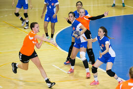 Partido Universidad Akdeniz - Radboud University Nijmegen. Categoría femenina. Campeonato Europeo Universitario de Balonmano. Antequera. Julio de 2017