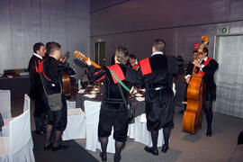 Cena de gala con motivo al homenaje para los jubilados y personal que cumple 25 años de servicio en la Universidad de Málaga. Hotel Barceló. Febrero de 2009