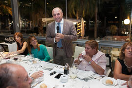 Cena Homenaje a profesores y PAS jubilados de la Facultad de Económicas. Restaurante El Palmeral. Septiembre de 2015