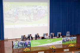 Mesa presidencial. Acto inaugural del 6º Congreso Internacional de Actividad Física Deportiva para Mayores. Escuela Técnica Superior de Ingeniería de Telecomunicaciones y de Informática. Marzo de 2015