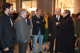 Inauguración de la exposición "La Universidad de Málaga del Siglo XXI".  Calle Larios. Enero de 2017