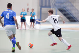 Partido Alemania contra Brasil. 14º Campeonato del Mundo Universitario de Fútbol Sala 2014 (FUTSAL). Antequera. Julio de 2014