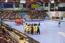 Partido Rusia - Japón. Categoría masculina. Campeonato del Mundo Universitario de Balonmano. Antequera. Junio de 2016