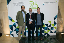 Momentos posteriores al acto del 25 Aniversario del Parque Tecnológico de Andalucía. Palacio de Ferias y Congresos de Málaga. Noviembre de 2017