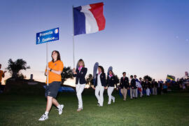 Equipo de Francia. Inauguración del Campeonato Mundial Universitario de Golf. Antequera Golf. Junio de 2010