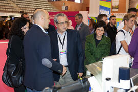 Estand de la Investigación en la UMA. Jornadas de Puertas Abiertas de la Universidad de Málaga. Complejo Polideportivo Universitario. Abril de 2016