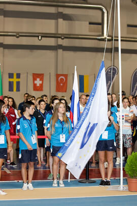 Ceremonia de apertura del IX Campeonato de Europa Universitario de Fútbol Sala. Antequera. Julio de 2013