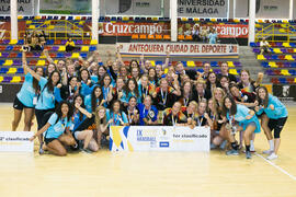 Medallistas en la categoría femenina. Campeonato Europeo Universitario de Balonmano. Antequera. Julio de 2017