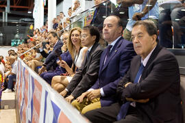 Asistentes al partido Brasil contra España. 14º Campeonato del Mundo Universitario de Fútbol Sala 2014 (FUTSAL). Antequera. Julio de 2014