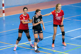 Partido Universidad de Constanta - Universidad de Oslo. Categoría femenina. Campeonato Europeo Universitario de Balonmano. Antequera. Julio de 2017