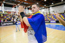 Partido Universidad de Suceava - Universidad de Duisburg-Essen. Categoría masculina. Campeonato Europeo Universitario de Balonmano. Antequera. Julio de 2017