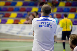 Partido España contra República Checa. 14º Campeonato del Mundo Universitario de Fútbol Sala 2014 (FUTSAL). Antequera. Julio de 2014