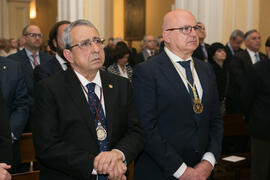 José Ángel Narváez y Pedro Adolfo Ramírez. Misa de Lunes Santo. Iglesia de San Agustín. Marzo de 2018