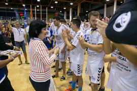 Entrega de medallas. Ceremonia de clausura del Campeonato Europeo Universitario de Balonmano. Antequera. Julio de 2017