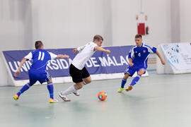 Partido Eslovaquia contra Alemania. 14º Campeonato del Mundo Universitario de Fútbol Sala 2014 (FUTSAL). Antequera. Julio de 2014