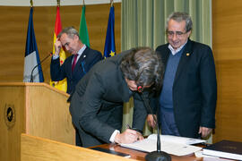 Toma de posesión de Unai Fernández Plazaola como nuevo Director de Secretariado de Planificación Docente de la Universidad de Málaga. Edificio del Rectorado. Marzo de 2017