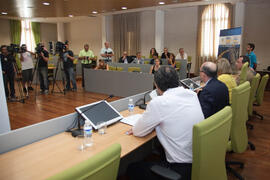 Presentación del Campeonato Europeo de Volley Playa. Rectorado. Julio de 2011
