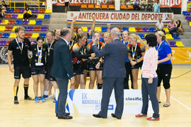 Universidad de Colonia primera clasificada en la categoría femenina. Campeonato Europeo Universitario de Balonmano. Antequera. Julio de 2017