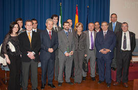 Entrega de distinciones por el Día de Andalucía. Escuela Técnica Superior de Ingeniería Informática. Febrero de 2007