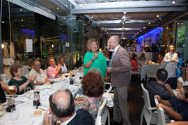 Cena Homenaje a profesores y PAS jubilados de la Facultad de Económicas. Restaurante El Palmeral. Septiembre de 2015