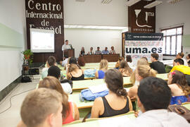 Graduación del alumnado del CIE de la Universidad de Málaga. Centro Internacional de Español. Julio de 2015