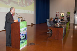 Francisco de la Torre. Acto inaugural del 6º Congreso Internacional de Actividad Física Deportiva para Mayores. Escuela Técnica Superior de Ingeniería de Telecomunicaciones y de Informática. Marzo de 2015