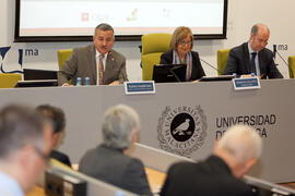 Designación de nueva sede y clausura del X Pleno del Consejo Universitario Iberoamericano (CUIB). Rectorado. Marzo de 2012