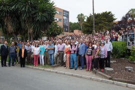 Foto de grupo. Facultad de Ciencias Económicas y Empresariales. Campus de El Ejido. Mayo de 2015