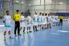 Partido Universidad de Málaga - Universidad de Basilea. Categoría masculina. Campeonato Europeo Universitario de Balonmano. Antequera. Julio de 2017