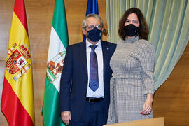 Toma de posesión de nueva funcionaria de la Universidad de Málaga. Edificio del Rectorado. Diciembre de 2021