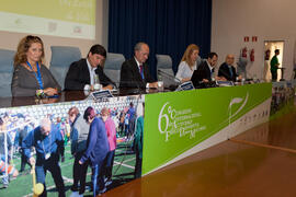 Mesa presidencial. Acto inaugural del 6º Congreso Internacional de Actividad Física Deportiva para Mayores. Escuela Técnica Superior de Ingeniería de Telecomunicaciones y de Informática. Marzo de 2015