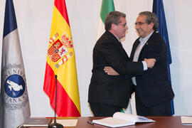 Toma de Posesión de Sixto Sánchez Merino como Subdirector de la Inspección de Servicios de la Universidad de Málaga. Edificio del Rectorado.  Marzo de 2016