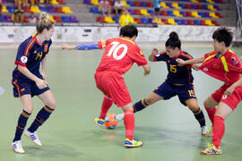 Partido España contra China. 14º Campeonato del Mundo Universitario de Fútbol Sala 2014 (FUTSAL). Antequera. Julio de 2014