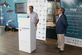 Intervención de Juan Jesús Martín. Presentación del I curso de verano "Mares de Andalucía". Puerto de Málaga. Julio de 2018