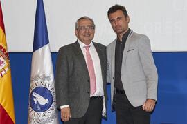 Toma de posesión de Marcello Tozza como profesor titular del Área de Filología Griega de la Universidad de Málaga. Toma de posesión de nuevos catedráticos y profesores titulares de la Universidad de Málaga. Paraninfo. Noviembre de 2023