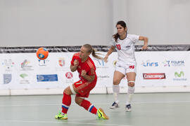 Partido Rusia contra Costa Rica. 14º Campeonato del Mundo Universitario de Fútbol Sala 2014 (FUTSAL). Antequera. Julio de 2014