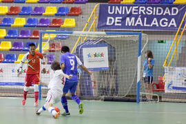 Partido Tailandia contra República Checa. 14º Campeonato del Mundo Universitario de Fútbol Sala 2014 (FUTSAL). Antequera. Julio de 2014