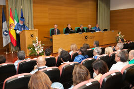 Investidura como Doctor "Honoris Causa" de Antonio Luque por la Facultad de Ciencias de la Universidad de Málaga. Edificio del Rectorado. Octubre de 2016