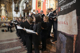 Concierto de Navidad de la Coral Sancti Petri homenaje a la Facultad de Económicas. Iglesia de los Mártires. Diciembre de 2015