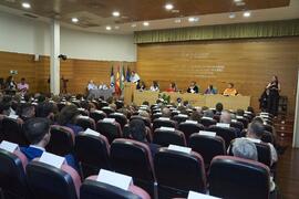 Laudatio de Enrique Baena Peña. Investidura como "Doctores Honoris Causa" de Antonio García Berrio y Pilar Palomo Vázquez por la Facultad de Filosofía y Letras de la Universidad de Málaga. Edificio del Rectorado. Junio de 2024