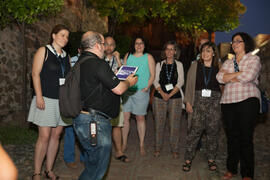 Visita nocturna tematizada a la Alcazaba. Olimpiada Española de Economía, Fase Nacional. Alcazaba de Málaga. Junio de 2015