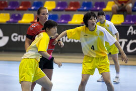Partido Japón - República Checa. Categoría femenina. Campeonato del Mundo Universitario de Balonmano. Antequera. Julio de 2016