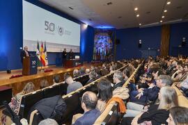 Intervención de José Ángel Narváez. Toma de posesión de nuevos catedráticos y profesores titulares de la Universidad de Málaga. Paraninfo. Diciembre de 2022