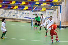 Partido Portugal contra Rusia. 14º Campeonato del Mundo Universitario de Fútbol Sala 2014 (FUTSAL). Antequera. Julio de 2014