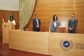 Toma de posesión de María del Carmen Pardo Ferreira como nueva Vicerrectora Adjunta de Emprendimiento y Becas de la Universidad de Málaga. Edificio del Rectorado. Abril de 2024