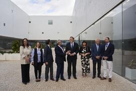 Llegada de autoridades. Inauguración la nueva Facultad de Psicología y Logopedia de la Universidad de Málaga. Campus de Teatinos. Octubre de 2022