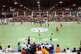 Partido Rusia contra Brasil. 14º Campeonato del Mundo Universitario de Fútbol Sala 2014 (FUTSAL). Antequera. Julio de 2014